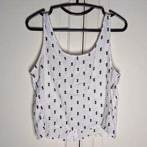 SO White Tank Top With Black Details